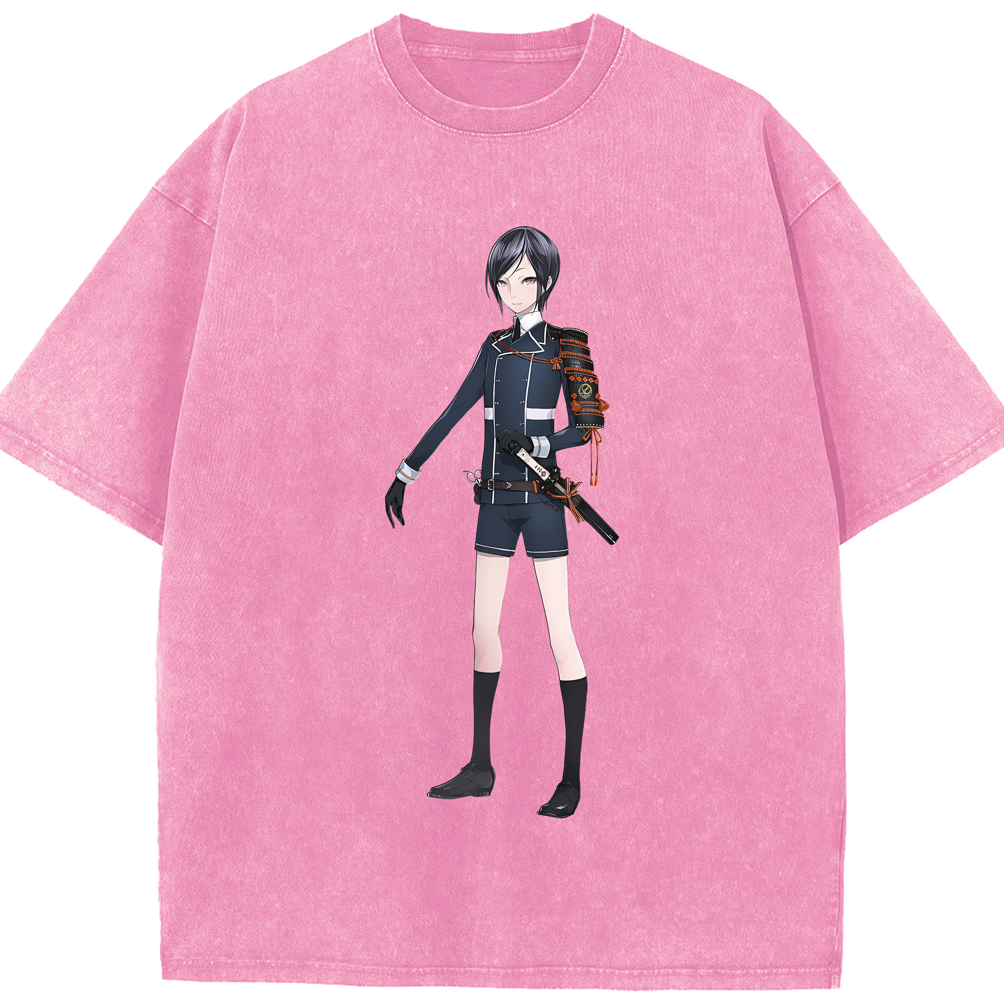 （画像用） 刀剣乱舞 Touken Ranbu 綿100% ヴィンテージ風 半袖Tシャツ（フロントプリント）